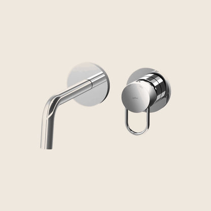 Paffoni Joker JK006CR70 Miscelatore lavabo Incasso Bocca ambientato su piano bagno con accessori