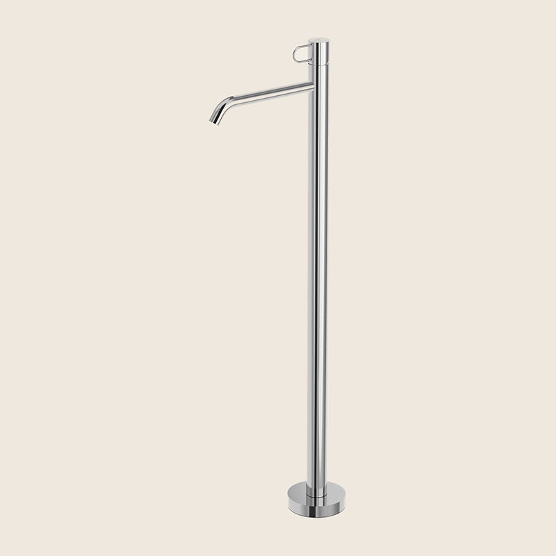 Paffoni Joker Jk031 Miscelatore Lavabo A Pavimento Senza ambientato su piano bagno con accessori