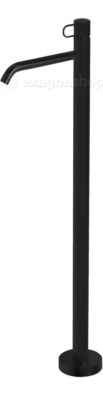 Paffoni Joker Jk031 Miscelatore Lavabo A Pavimento freestanding Senza Base lig030 Nero Opaco