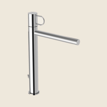 Paffoni Joker Jk085 Miscelatore Lavabo alto Prolungato per ambientato su piano bagno con accessori