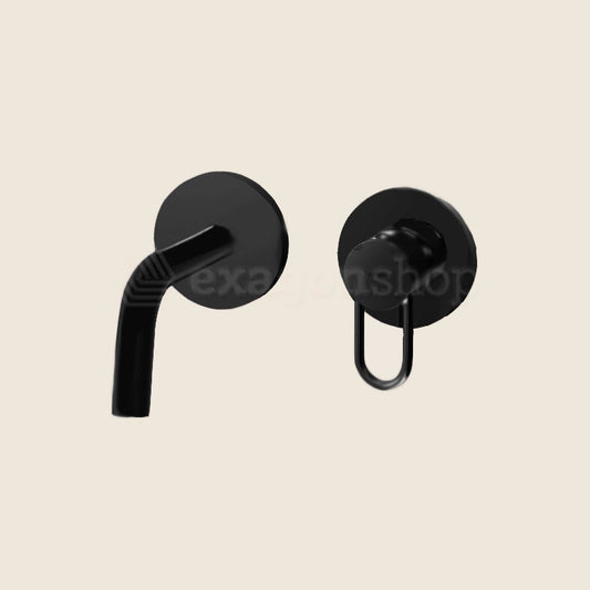 Paffoni Joker Jk104no70 Miscelatore lavabo Incasso 2 Fori in opaco ambientato su piano bagno con accessori