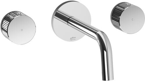 Paffoni Jo Jo008cr Batteria Lavabo Incasso Con Bocca Mm 245, vista frontale su sfondo bianco