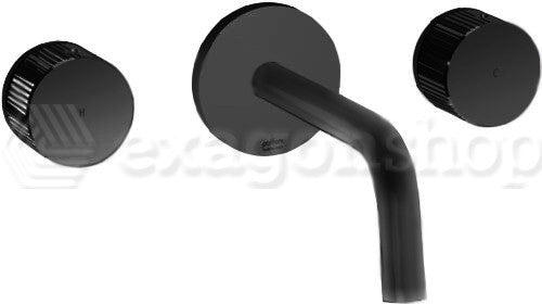 Paffoni Jo Jo008no Batteria Lavabo Incasso Con Bocca Mm 245, vista frontale su sfondo bianco