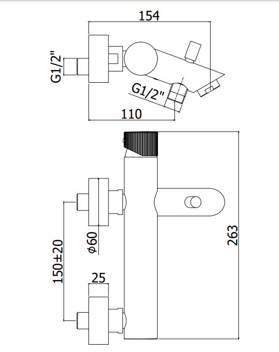 Paffoni Jo Jo023no Miscelatore Vasca Con Set Doccetta Nero, dettaglio ravvicinato della texture antiscivolo