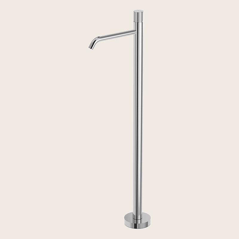 Paffoni Jo Jo031cr Miscelatore Lavabo A Pavimento Senza ambientato su piano bagno con accessori