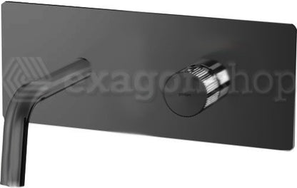 Paffoni Jo Jo105no Miscelatore lavabo Incasso 2 Fori Bocca 178 mm Nero Opaco