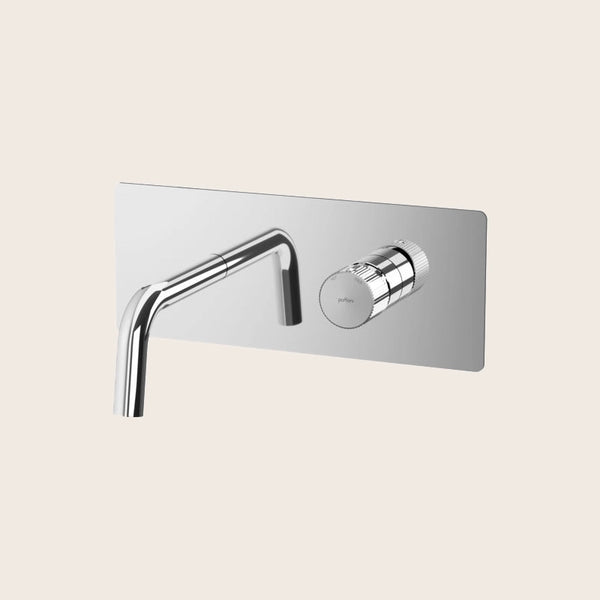 Paffoni Jo Jo106cr Miscelatore lavabo Incasso 2 Fori Bocca ambientato su piano bagno con accessori