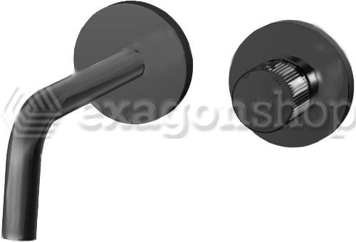 Paffoni Jo Miscelatore lavabo Incasso 2 Fori Bocca Mm 248 Nero Opaco Jo106no70