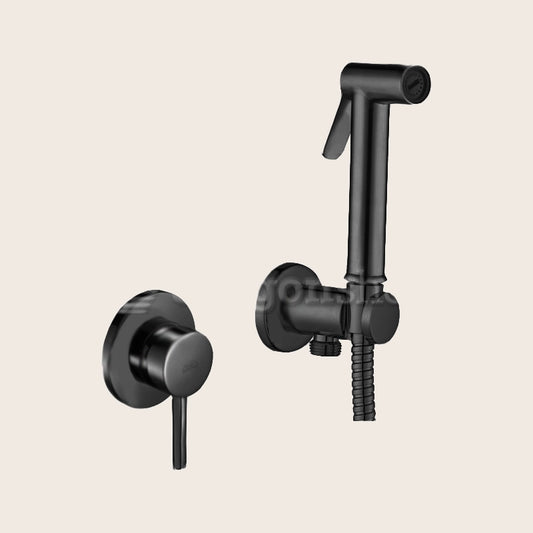 Paffoni doccetta bidet con miscelatore e Corpo Ad Incasso nero opaco