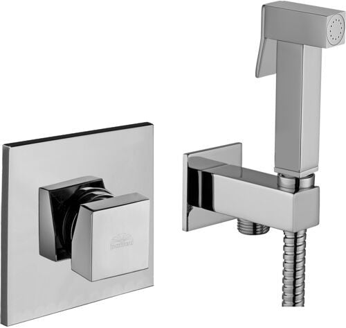 Paffoni KITDUP112CR Miscelatore con Doccetta bidet e Corpo, dettaglio ravvicinato della finitura e del marchio