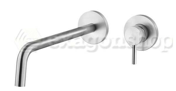 Paffoni Light Lig105st70 Miscelatore lavabo Incasso 2 Fori Steel Acciaio