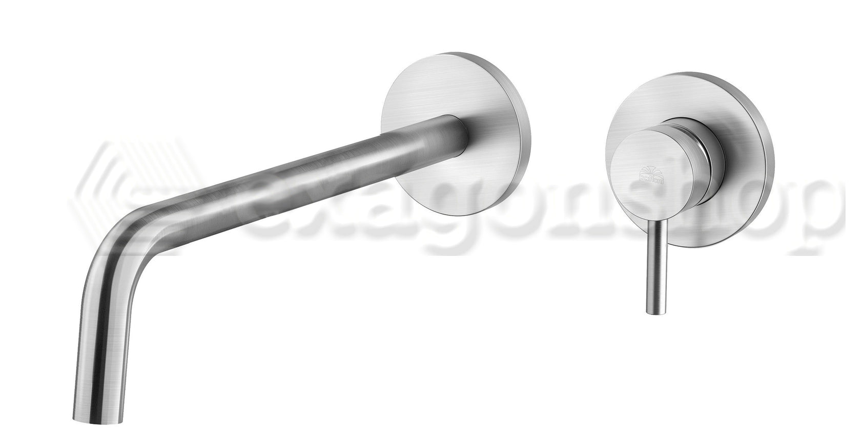 Paffoni Light Lig106st70 Miscelatore lavabo Incasso 2 Fori, vista frontale su sfondo bianco