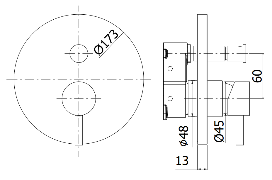 Paffoni Light Ligbox015st Miscelatore doccia Incasso Senza, componenti inclusi smontati: corpo incasso, placca e rosone