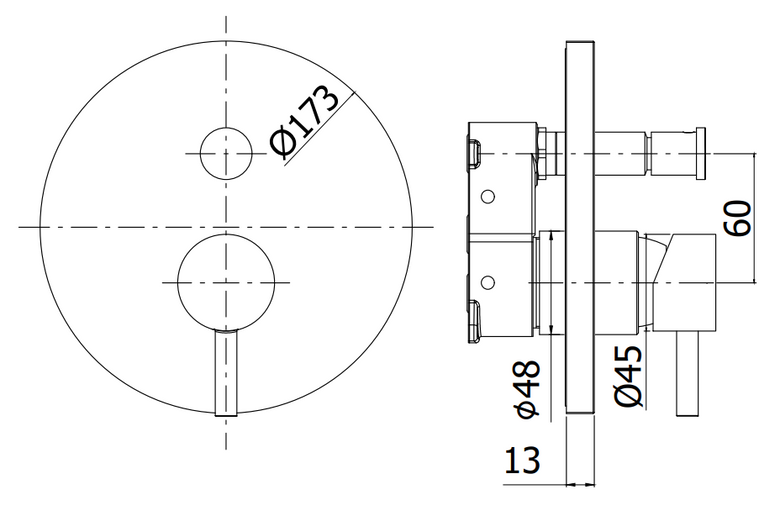 Paffoni Light Ligbox015st Miscelatore doccia Incasso Senza, componenti inclusi smontati: corpo incasso, placca e rosone