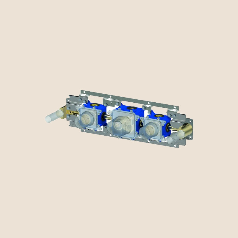 Paffoni Modular Box Mdbox001 Corpo Incasso Termostatico, vista frontale della maniglia e della bocca di erogazione
