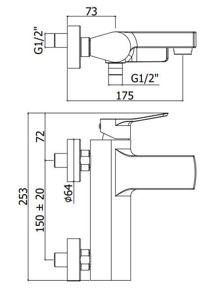 Paffoni Tilt Ti022no Miscelatore Vasca Senza Duplex Nero Opaco