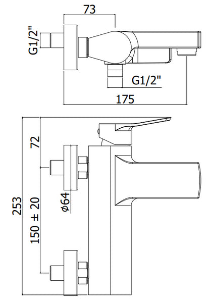 Paffoni Tilt Ti023no Miscelatore Vasca Con Duplex Doccia Premium Nero Opaco