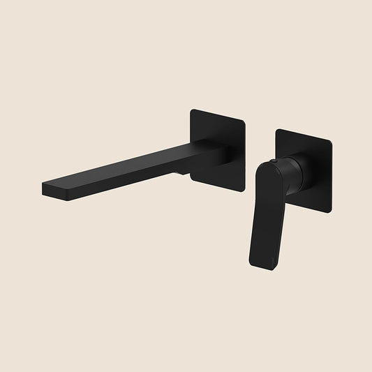 Paffoni Tilt Ti106no70 Miscelatore lavabo Incasso 2 Fori 2 ambientato su piano bagno con accessori