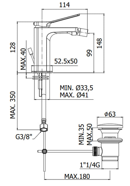 Paffoni Tilt Ti131cr Miscelatore Bidet Senza Sistema Di Scarico Cromo