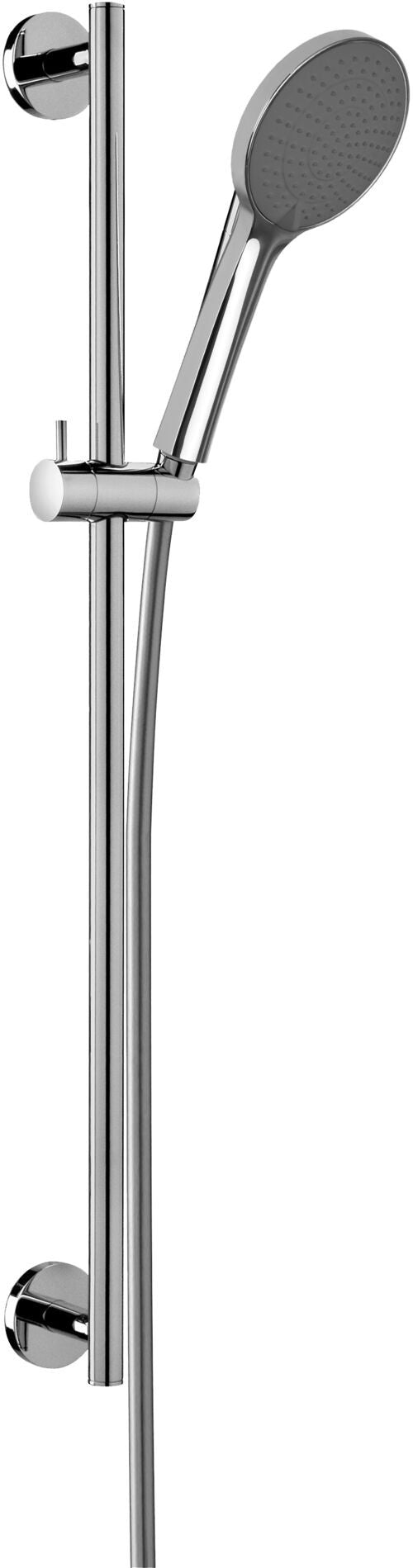 Paffoni Life Ginevra asta doccia Tonda 75 cm Cromo Zsal146, dettaglio ravvicinato della finitura e del marchio