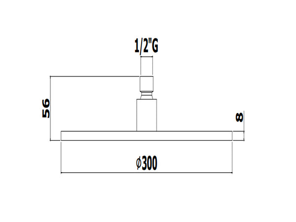 Paffoni Stick Zsof079no Soffione Tondo 30 Cm Master King In Metallo Con Snodo senza braccio Nero Opaco