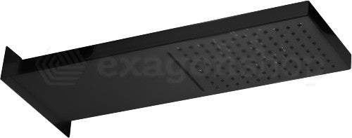 Paffoni Cascade zsof099 soffione 53x16 con cascata nero opaco
