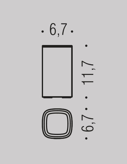 Colombo design Trenta B30410 Bicchiere Porta spazzolini da Appoggio Sunset Orange