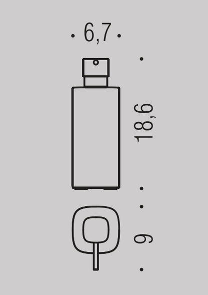 Colombo design Trenta B93410 Dispenser Spandisapone da Appoggio Claret Violet
