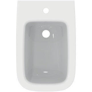 Ideal Standard I Life A Bidet Sospeso Con Foro Rubinetteria, vista laterale del profilo e della forma