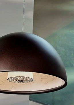 Flos Skygarden Small Lampada 40 cm sospesa Ruggine spenta, dettaglio del corpo lampada e dei materiali