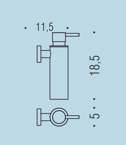Colombo Plus W49810OM Dispenser Spandisapone A Parete Oro mat