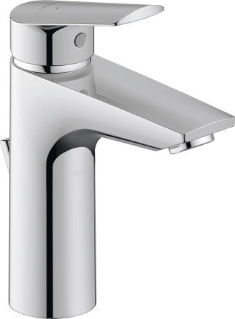 Duravit No 1 Miscelatore Monocomando Per Lavabo Cromo Cromo Lucido, vista frontale su sfondo bianco