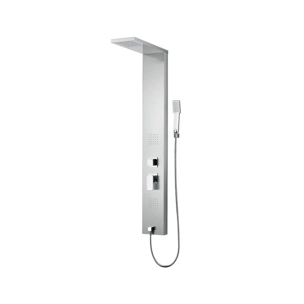 New Line P1 Pannello Doccia Idromassaggio 2 Jet Laterali Acciaio Inox Cromo