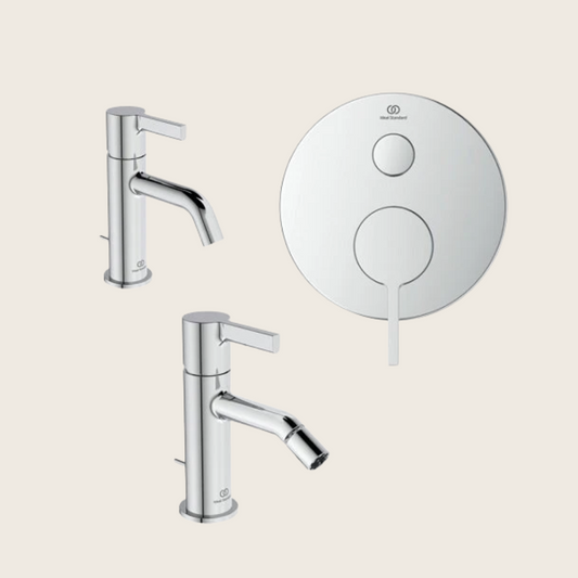 Ideal Standard Joy Set Rubinetti Bagno Lavabo bidet e Doccia con scarico e corpo incasso cromo BC775AA BC784AA A7386AA A1300NU