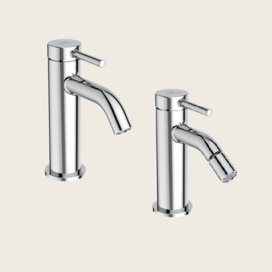 Ideal Standard Ceraline Nuovo Miscelatori lavabo Bidet scarico Click Clack Cromo BD759AA + BD849AA