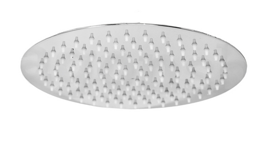 Soffione doccia 25 cm tondo spessore 6,5 mm in acciaio cromo lucido Smart