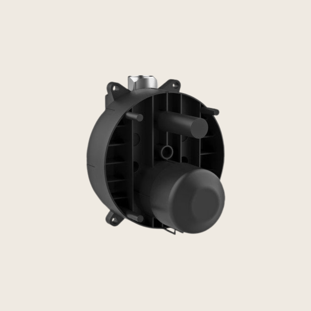 Ideal Standard A1300NU Corpo Incasso Universale, vista frontale della maniglia e della bocca di erogazione