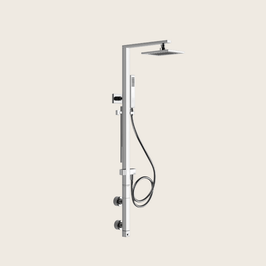 Colonna doccia con miscelatore termostatico soffione doccetta deviatore automatico cromo 23411 gessi cromo