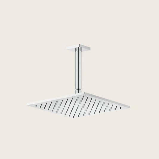 Gessi 59155 Soffione 25x25 quadro a soffitto cromo inverso