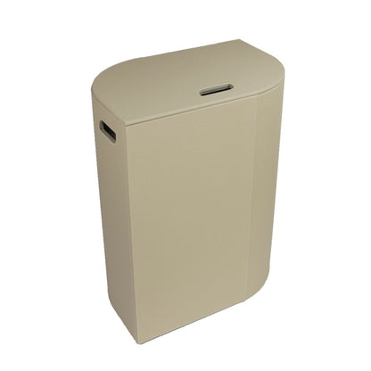Koh-i-noor Vela cesto portabiancheria 48x32 H.61 con sacco interno in mdf ed ecopelle tortora