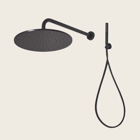 Ideal Standard Idealrain Light Kit Doccia con Soffione Braccio Doccetta Supporto e Flessibile 175 cm Nero Opaco BD389XG
