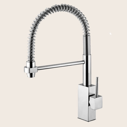paffoni level lea176 professional miscelatore lavello con installato su lavello, vista della bocca e della leva