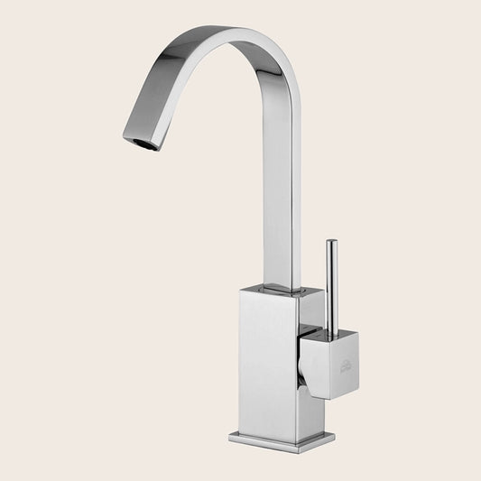 Paffoni level lea877 miscelatore lavabo Con scarico ambientato su piano bagno con accessori