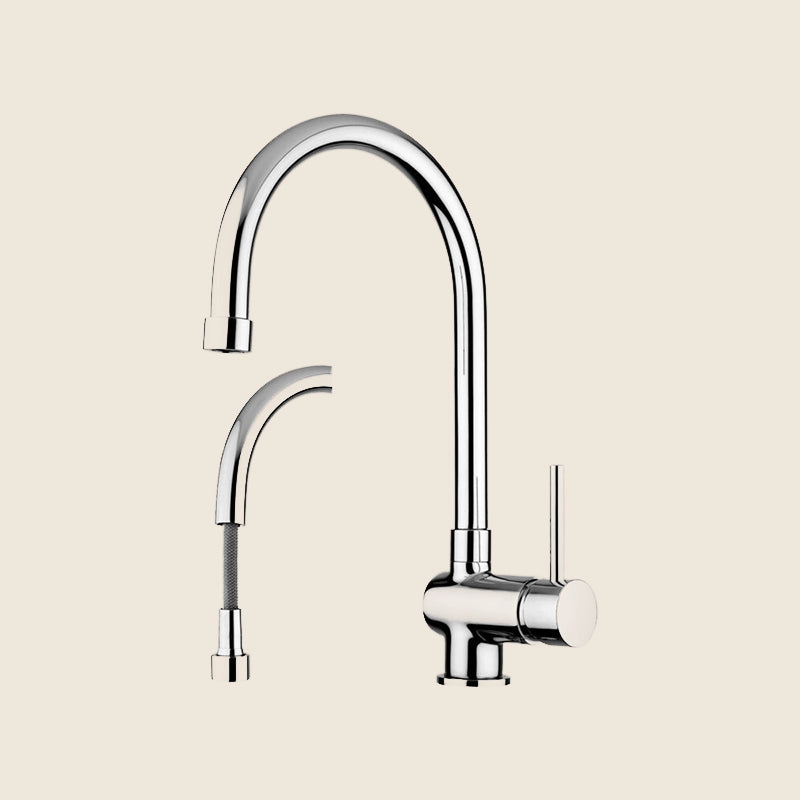 Paffoni Stick Sk185 Miscelatore lavello Estraibile e flessibile 150 cm Cromo