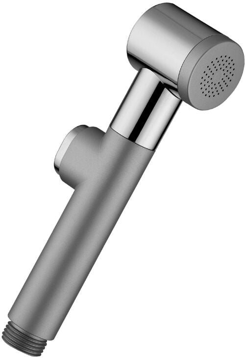 Paffoni Giglio Zdoc061 Doccetta per Bidet Shut Off Cromo, dettaglio ravvicinato della finitura e del marchio
