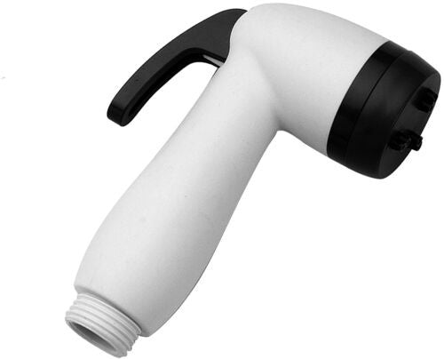 Paffoni Zdoc062 Set Doccetta Per Idroscopino In Abs Bianco, dettaglio ravvicinato della finitura e del marchio