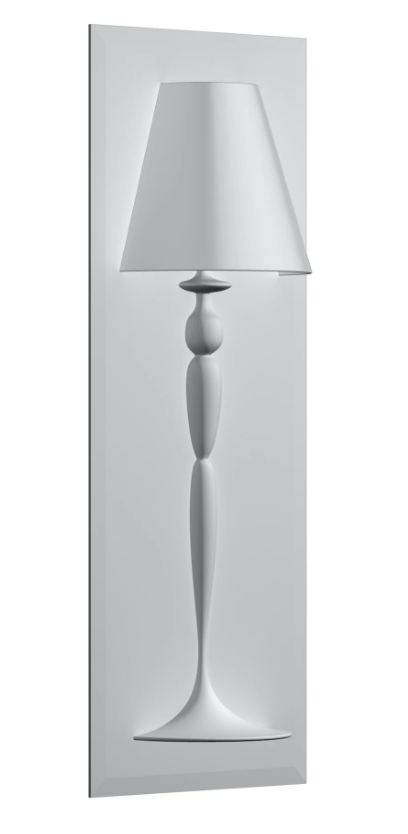 Flos Abajourd hui Large Lampada da incasso Parete per Cartongesso, particolare del diffusore luminoso