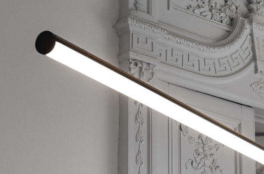 Flos Arrangements Line Lampada 170 cm a sospensione nero senza rosone