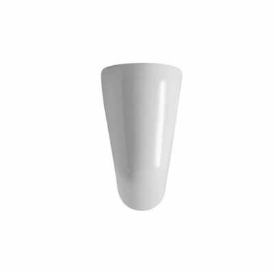 Globo Daily Semicolonna 20x31 H 35 per lavabo in ceramica Bianco Lucido