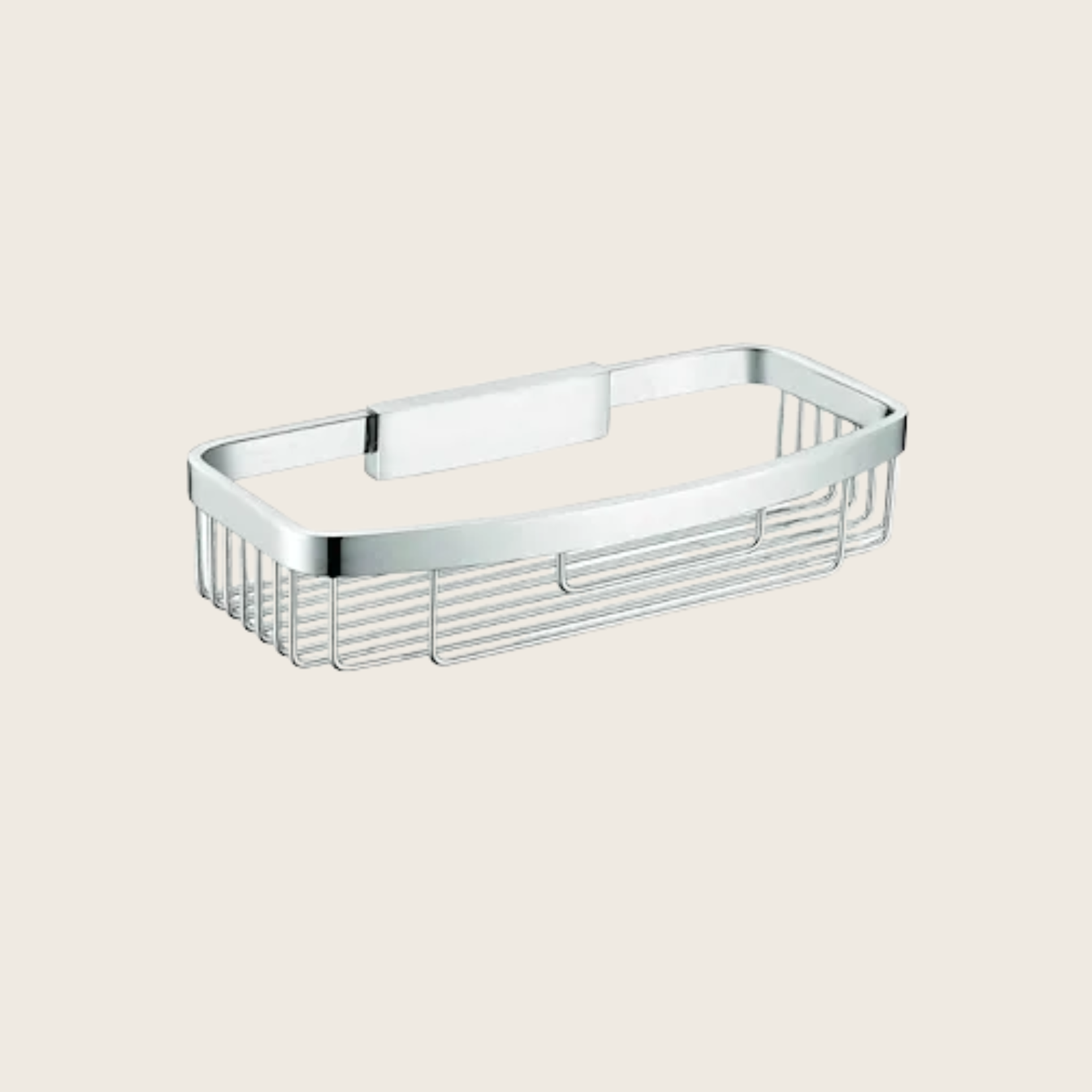 Colombo Design griglia portaoggetti sganciabile H.5,8 per in lucido installato in bagno moderno con ante in vetro temperato